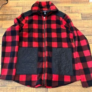 Fleece zip up sweater size medium
